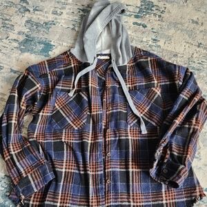 Altar'd State Plaid Flannel Shacket Size M